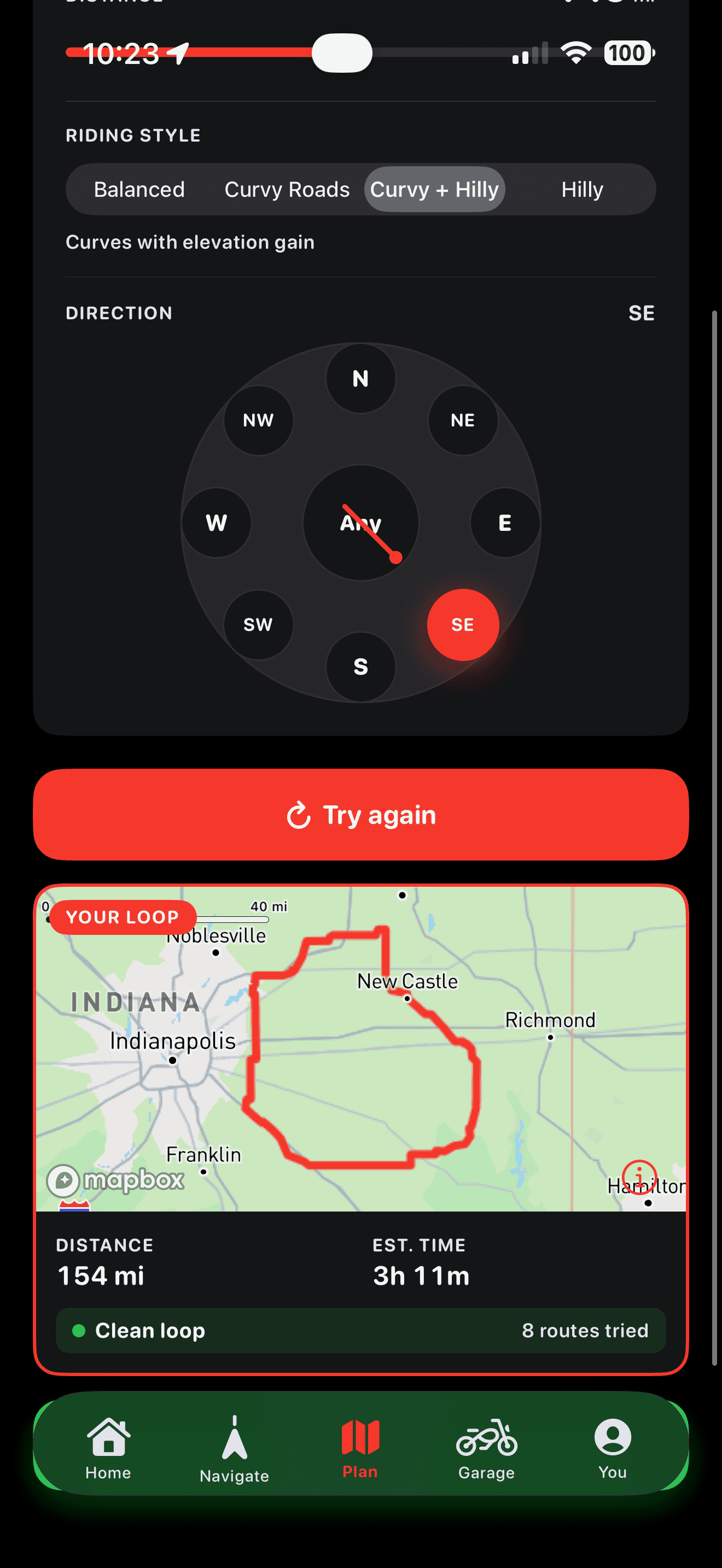 ApexTracker round-trip planner